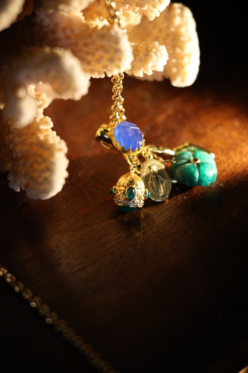 Sautoir Florentin – l’éclat des talismans - Mathilde ma muse : bijoux de créateur