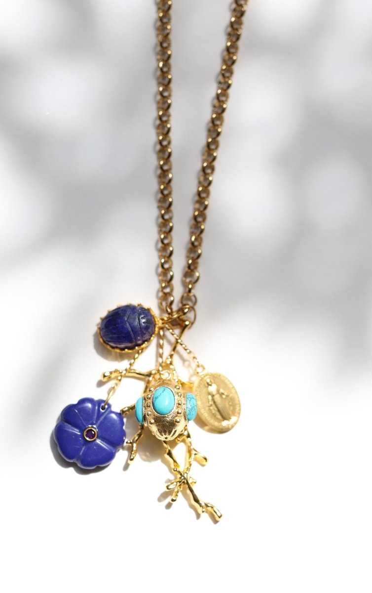 Sautoir Florentin – l’éclat des talismans - Mathilde ma muse : bijoux de créateur