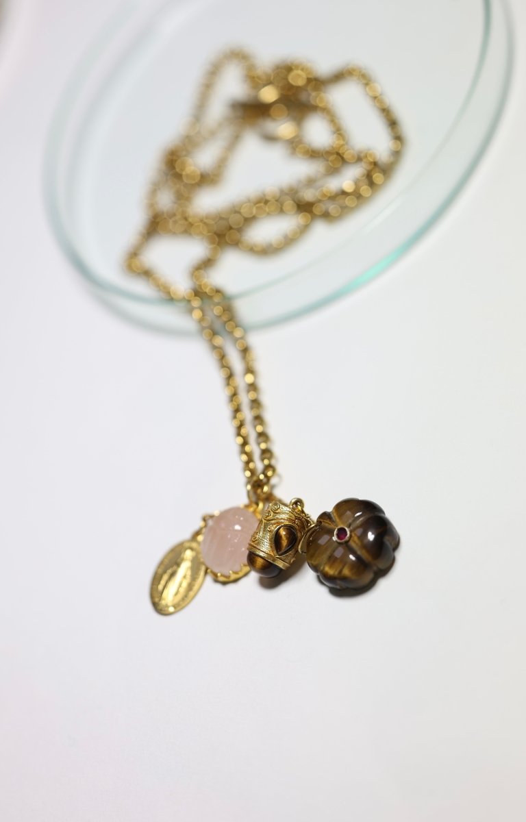 Sautoir Florentin – l’éclat des talismans - Mathilde ma muse : bijoux de créateur