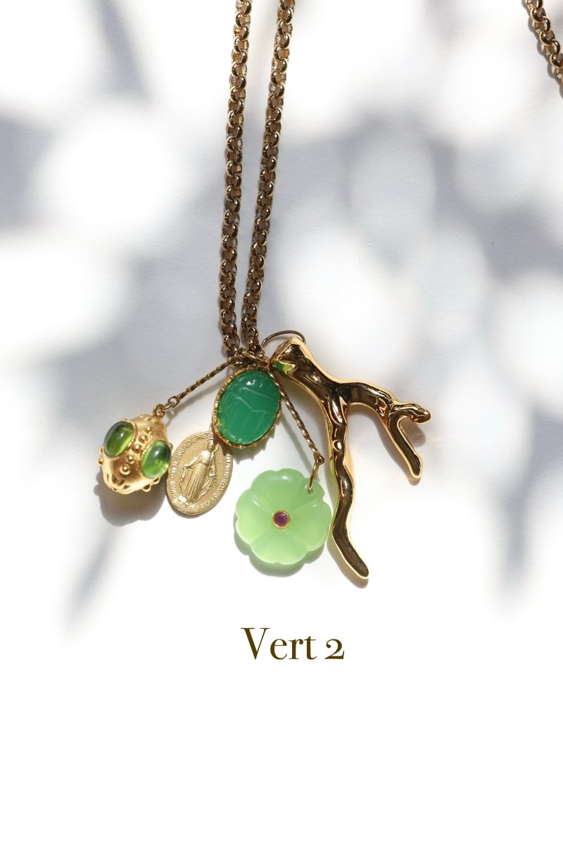 Sautoir Florentin – l’éclat des talismans - Mathilde ma muse : bijoux de créateur