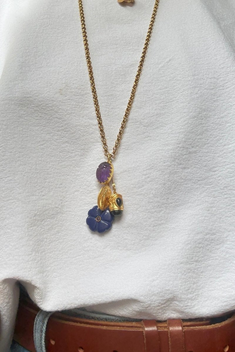 Sautoir Florentin – l’éclat des talismans - Mathilde ma muse : bijoux de créateur