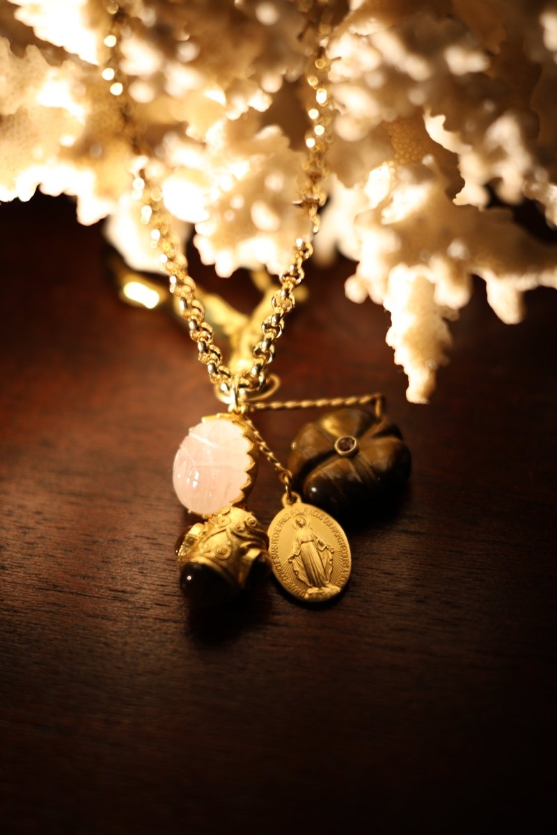 Sautoir Florentin – l’éclat des talismans - Mathilde ma muse : bijoux de créateur