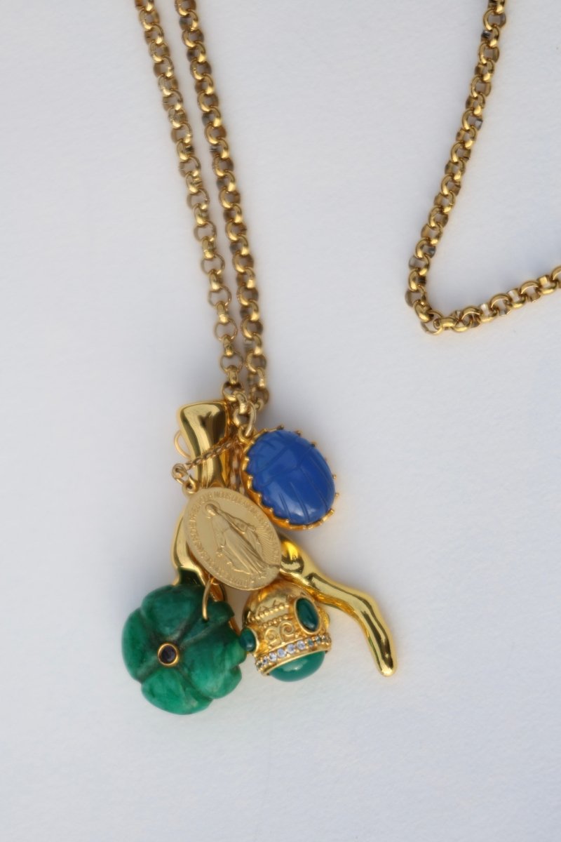 Sautoir Florentin – l’éclat des talismans - Mathilde ma muse : bijoux de créateur