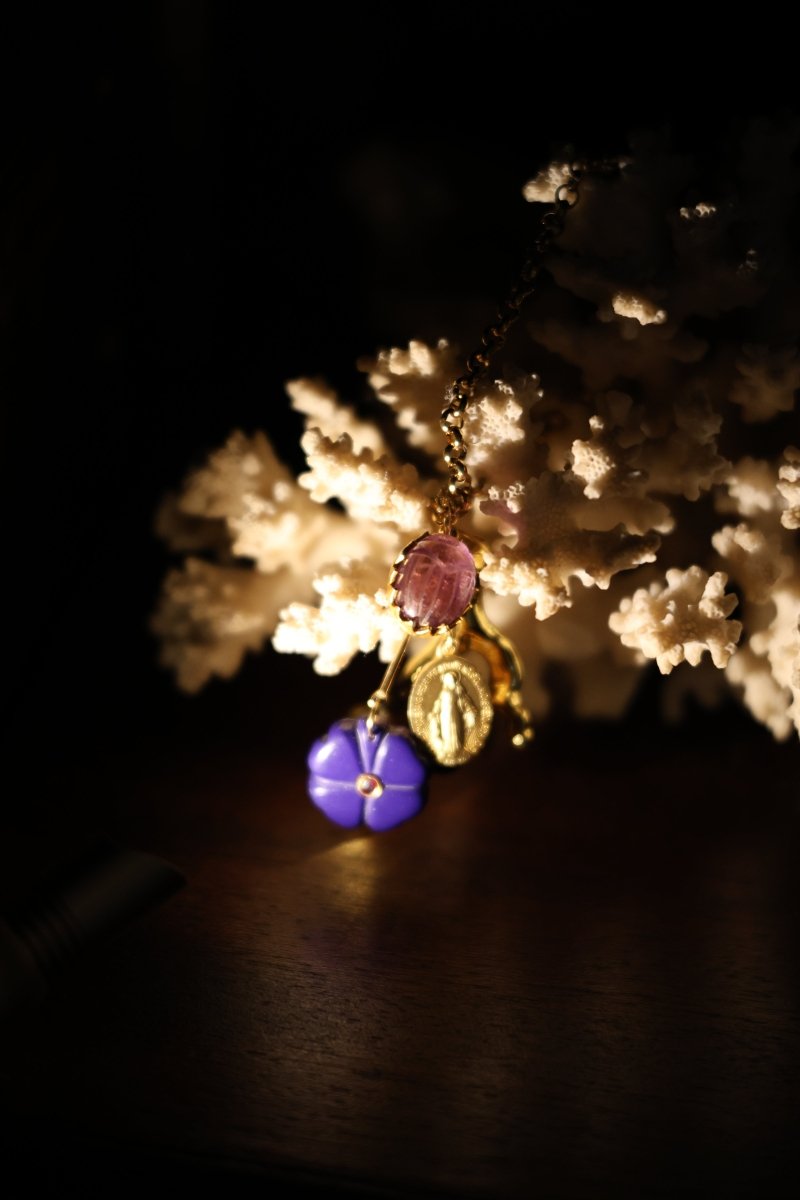 Sautoir Florentin – l’éclat des talismans - Mathilde ma muse : bijoux de créateur