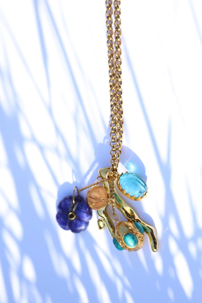 Sautoir Florentin – l’éclat des talismans - Mathilde ma muse : bijoux de créateur