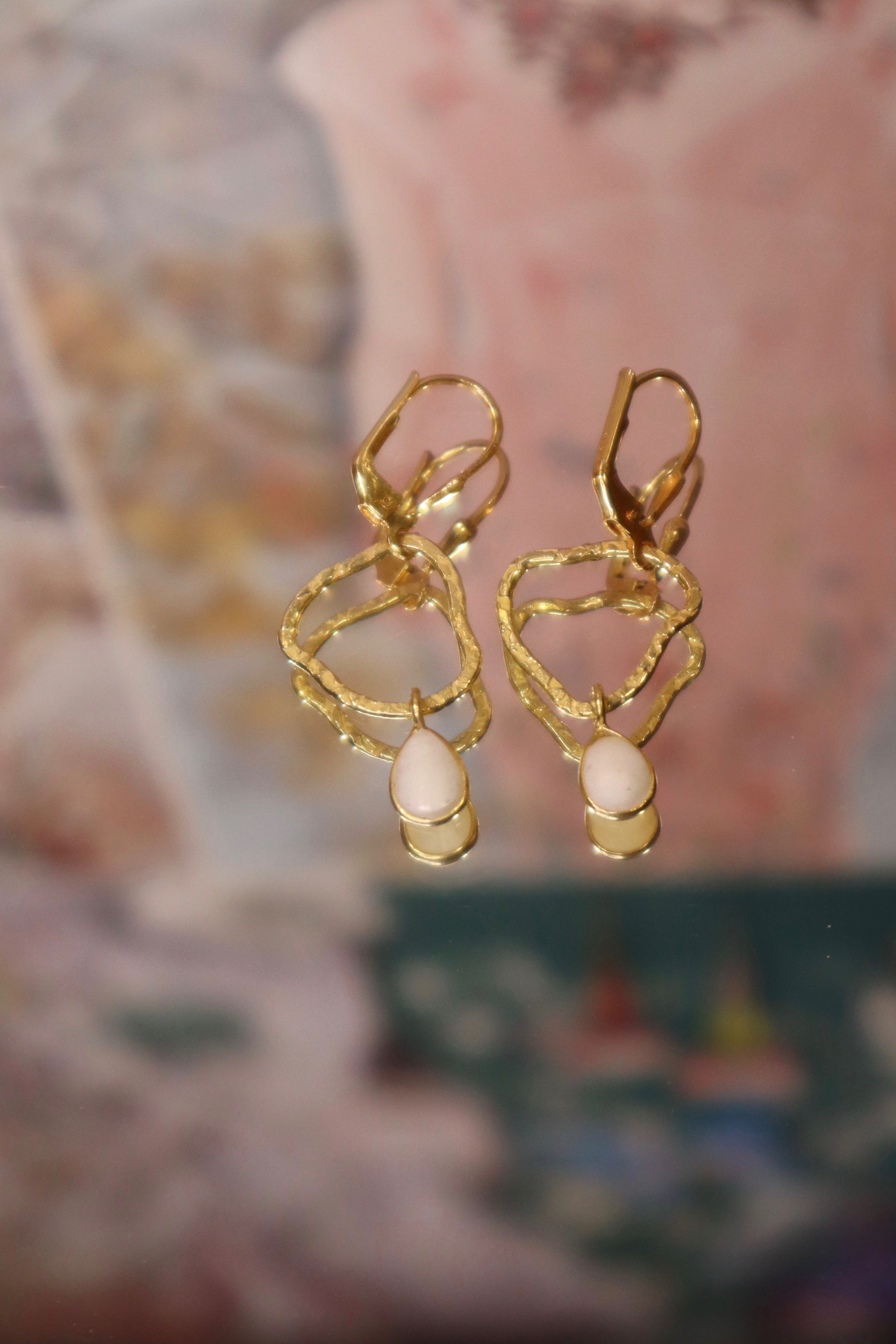 Boucles d'oreilles en perle femme