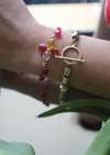 Bracelet "Lucky" en racine de rubis et pierres fines