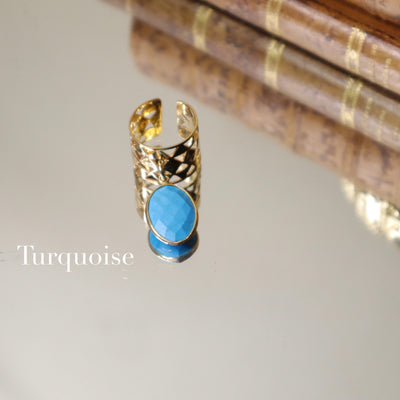 Bague turquoise ajustable