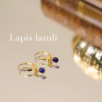 Boucles d'oreilles mini lapis lazuli