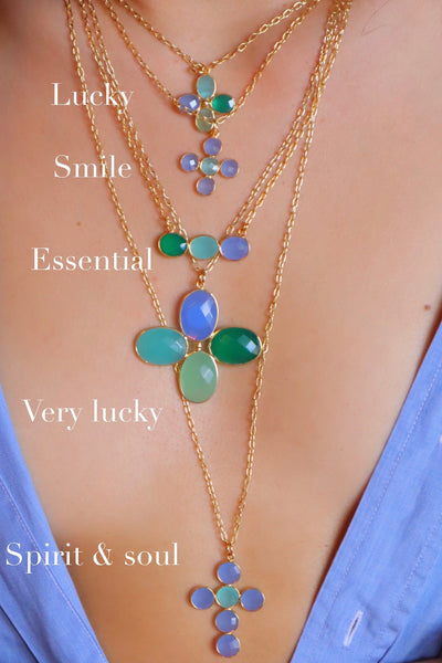 pendentif HAPPY: "Very lucky " clip and go