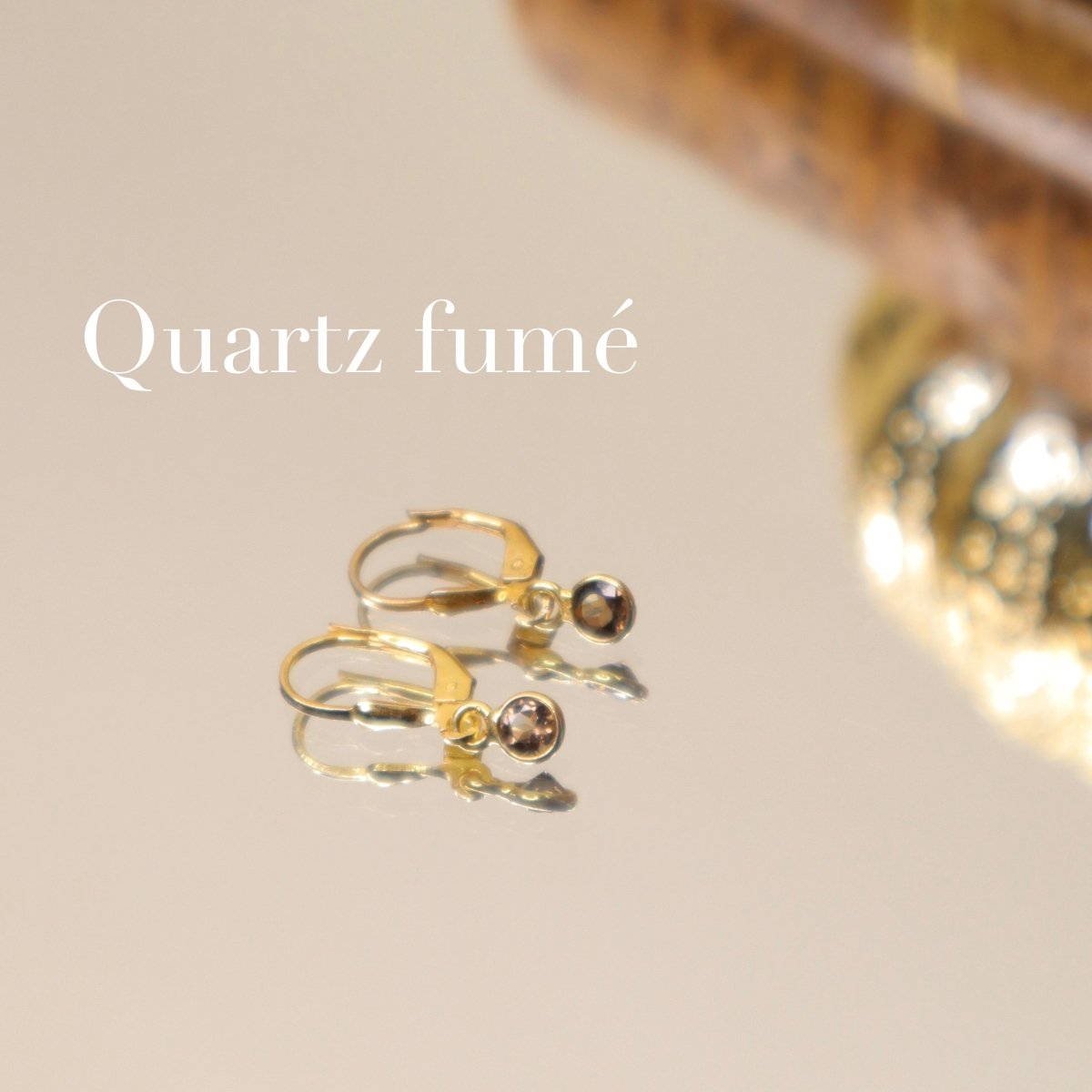 Boucles d'oreilles minis pierres - Mathilde ma muse : bijoux de créateur