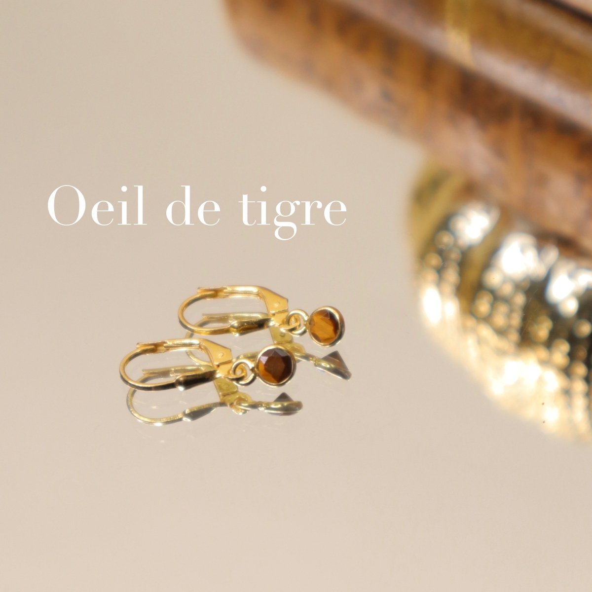 Boucles d'oreilles minis pierres - Mathilde ma muse : bijoux de créateur