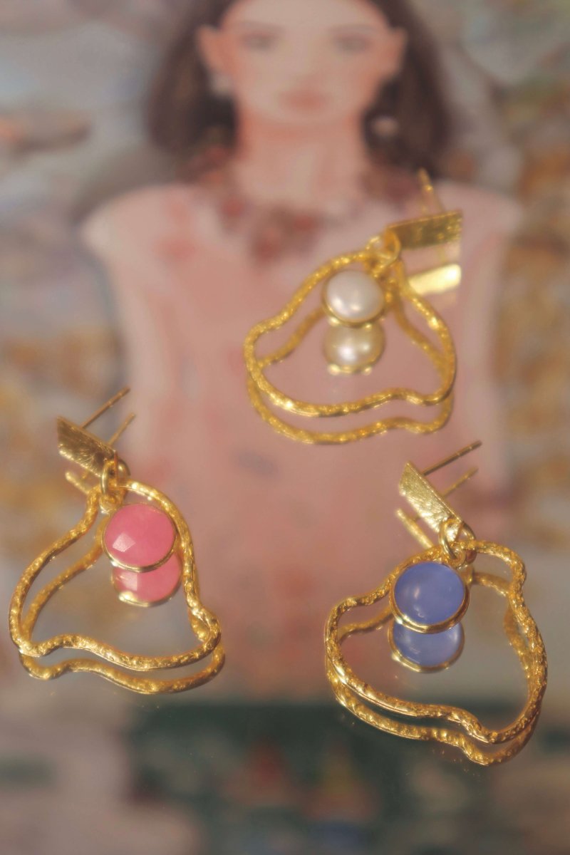 Boucles d'oreilles petit nuage - Mathilde ma muse : bijoux de créateur