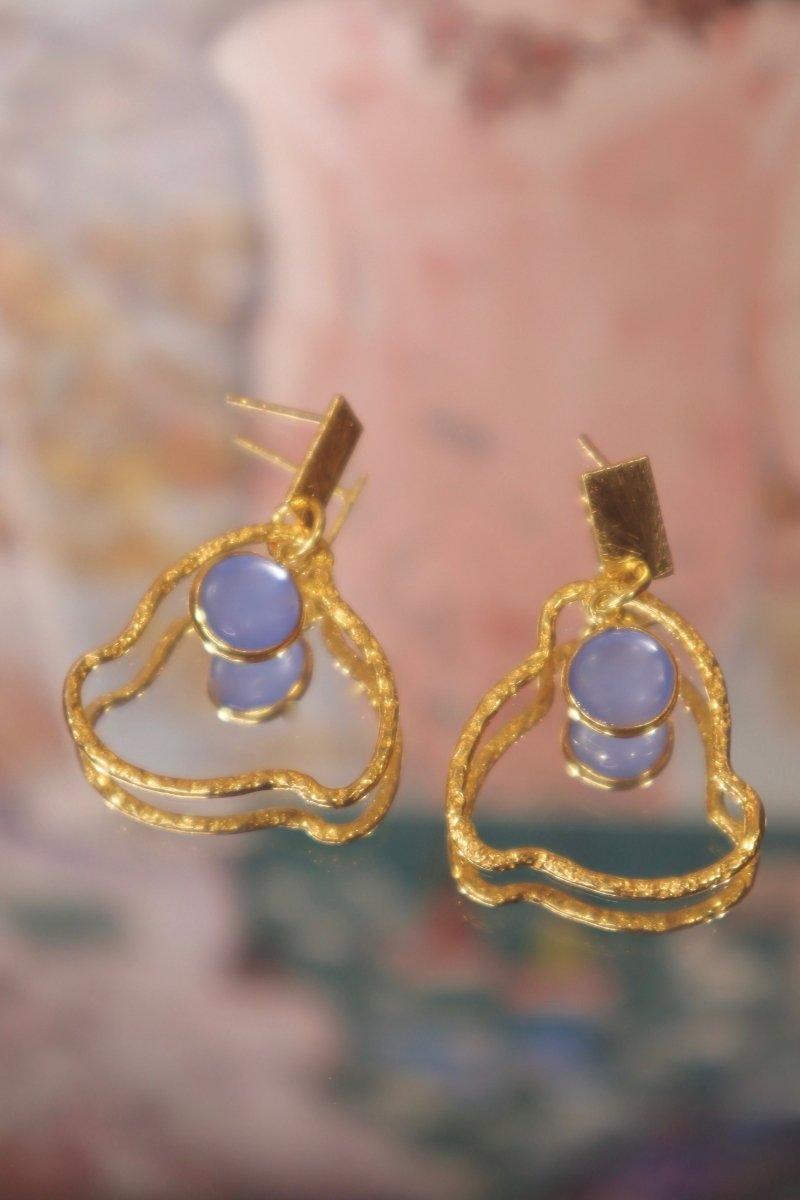 Boucles d'oreilles petit nuage - Mathilde ma muse : bijoux de créateur