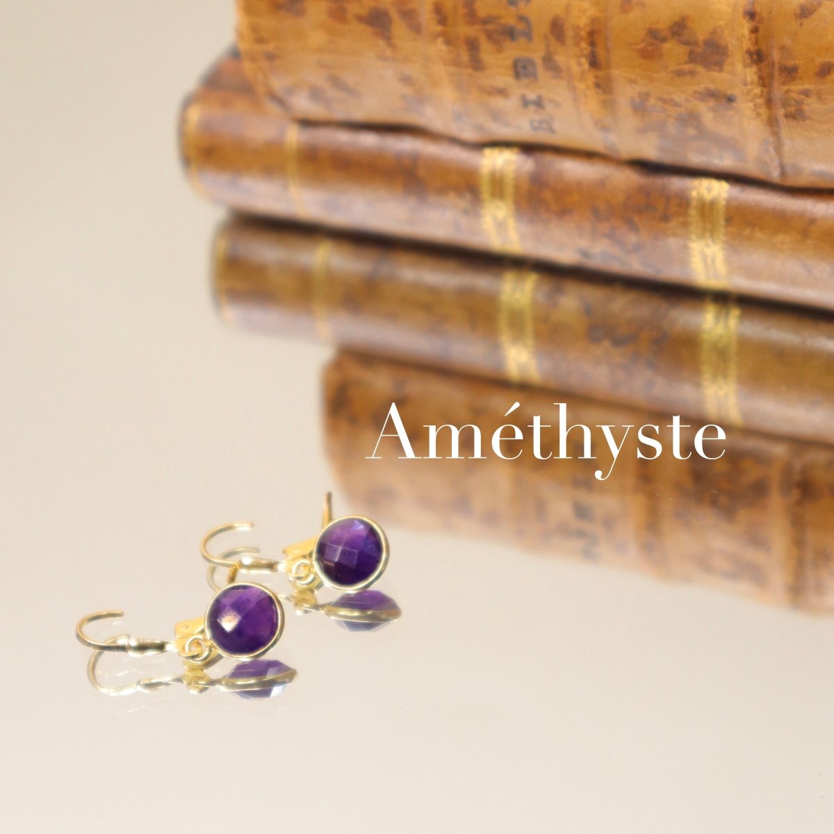 Boucles d'oreilles petites pierres - Mathilde ma muse : bijoux de créateur